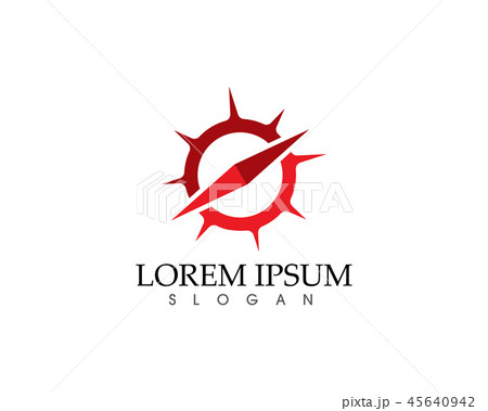 Compass signs and symbols logo Vector icons. Compass signs and symbols logo Vector icons. 45640942