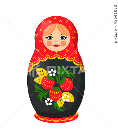 Russian Nesting Doll Closeup Vector Illustration Russian Nesting Doll Closeup Vector Illustration 45641023
