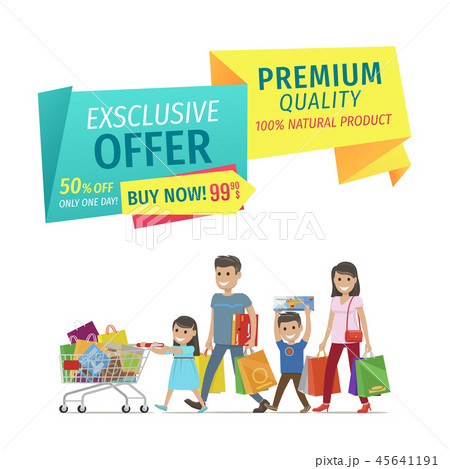 Family Shopping on Store Sellout Promotion Poster 45641191