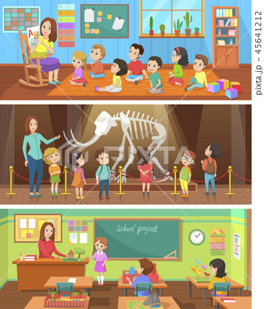 School Education and Lessons Samples Color Banner School Education and Lessons Samples Color Banner 45641212