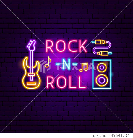 Rock N Roll Neon Signのイラスト素材 [45641234] - PIXTA