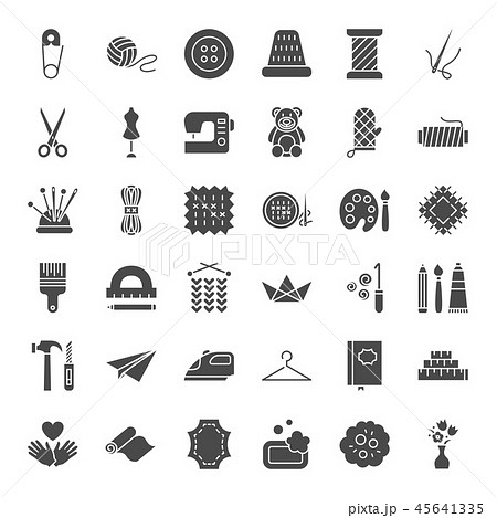 Handmade Solid Web Icons 45641335