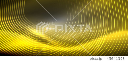 Neon glowing lines, magic energy space light concept, abstract background wallpaper design 45641393