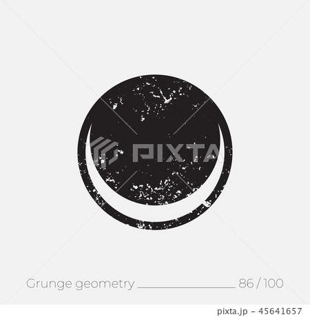 Geometric simple shape in grunge retro style 45641657