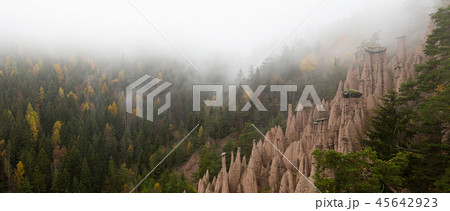 Earth pyramids, Piramidi di terra in Ritten, South Tyrol, Italy 45642923