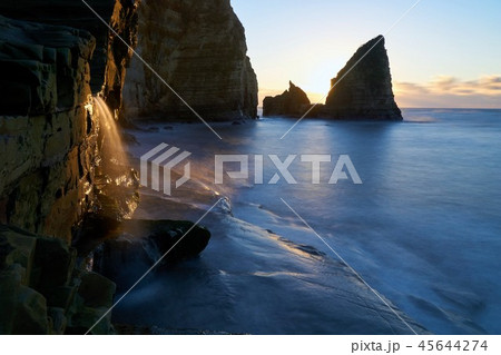 千葉県　大波月海岸　朝日 45644274