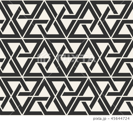 Vector seamless lines pattern. Modern stylish triangle shapes texture. Repeating geometric tiles 45644724