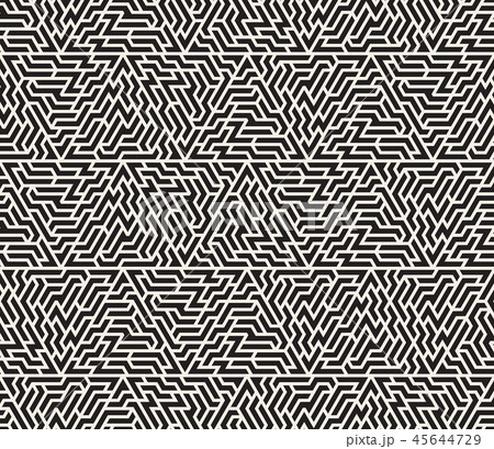 Vector seamless pattern. Modern stylish texture. Repeating geometric tiling from striped triangle 45644729