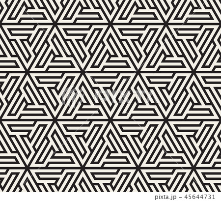 Vector seamless pattern. Modern stylish texture. Repeating geometric tiling from striped triangle 45644731