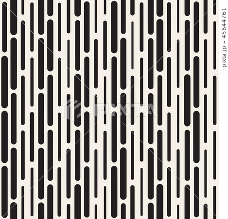 Black and White Irregular Rounded Dashed Lines Pattern. Modern Abstract Vector Seamless Background Black and White Irregular Rounded Dashed Lines Pattern. Modern Abstract Vector Seamless Background 45644761