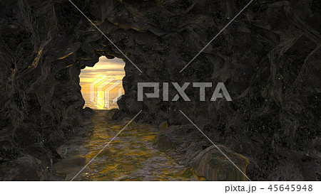 洞窟のイラスト素材
