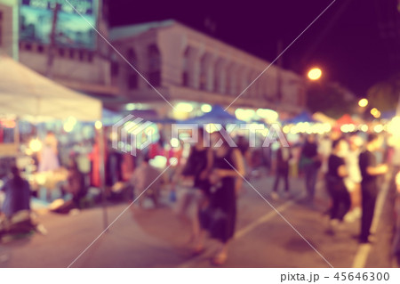 Night Festival Event Party on street Blurred 45646300