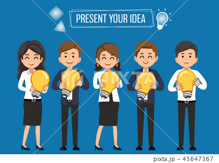 Present your best ideas to people and company. Present your best ideas to people and company. 45647367