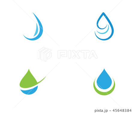 Water drop Logo Template vector 45648384