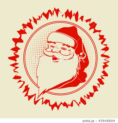 Christmas frame with a silhouette of Santa Claus. Christmas frame with a silhouette of Santa Claus. 45648604