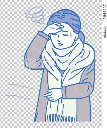 立ちくらみの女性 45648997