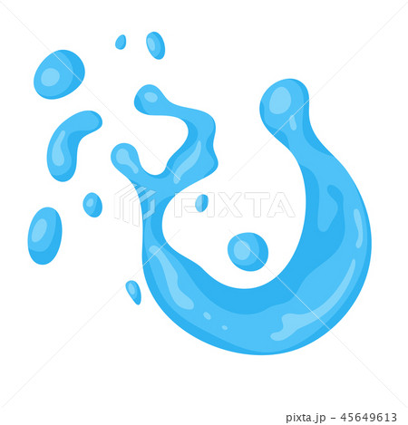 Water splash. Vector cartoon illustration  45649613