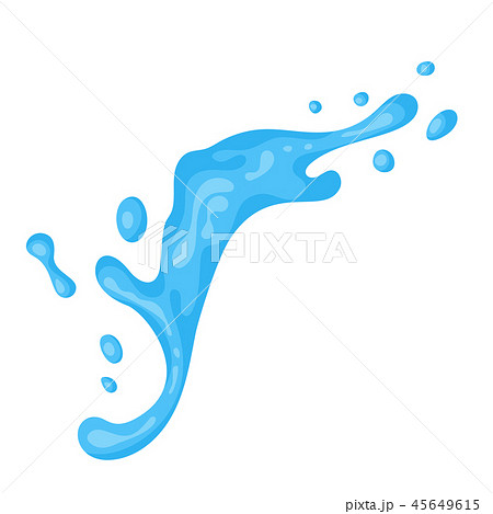 Water splash. Vector cartoon illustration - Stock Illustration [45649615] -  PIXTA