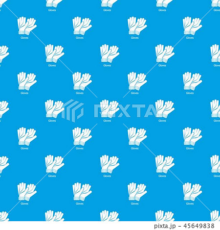 Gloves pattern vector seamless blue 45649838
