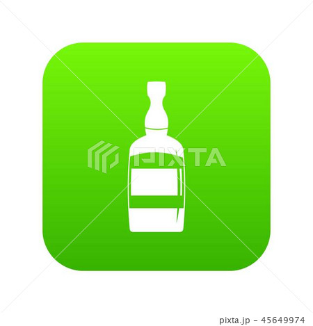 Brandy bottle icon digital green 45649974