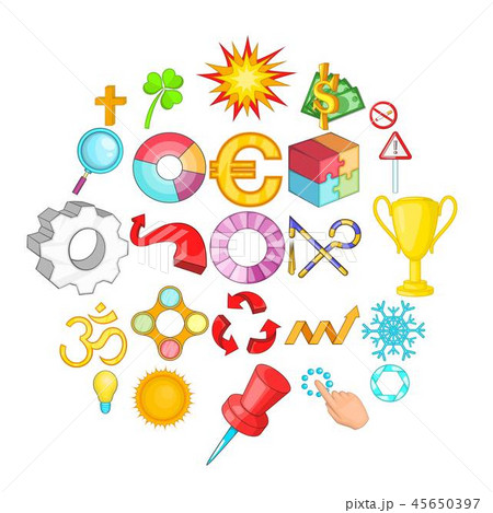 Cursor icons set, cartoon style Cursor icons set, cartoon style 45650397