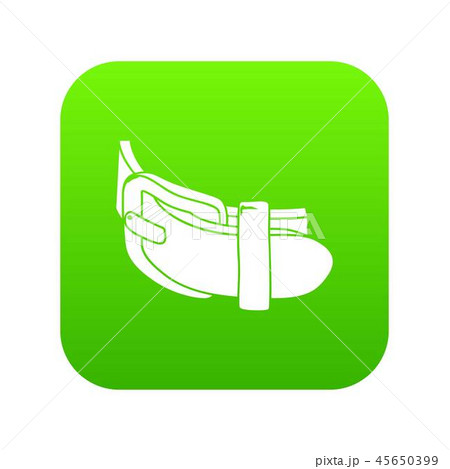 Daily belt icon green vector 45650399