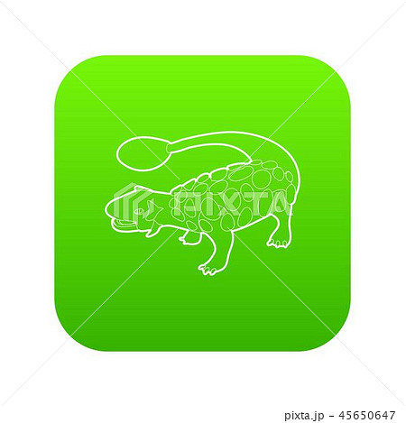 Scolosaurus icon green vector Scolosaurus icon green vector 45650647