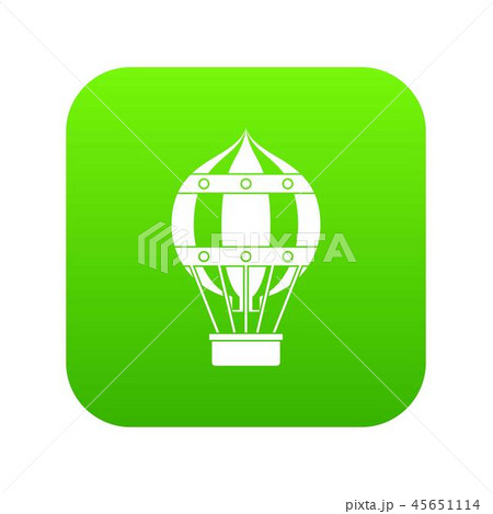 Old fashioned helium balloon icon digital green Old fashioned helium balloon icon digital green 45651114