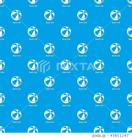 Beach ball pattern vector seamless blue 45651147