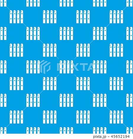 Wooden fence pattern vector seamless blue 45652194