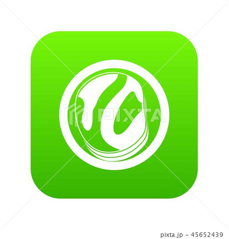 Asian meat icon digital green Asian meat icon digital green 45652439