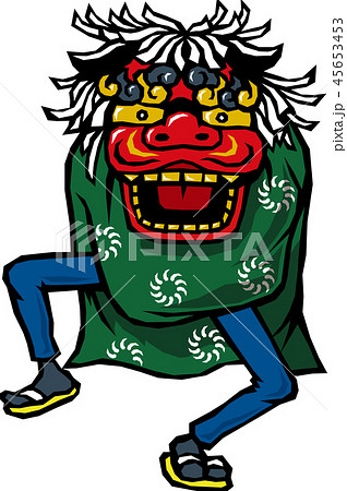 獅子舞のイラスト素材