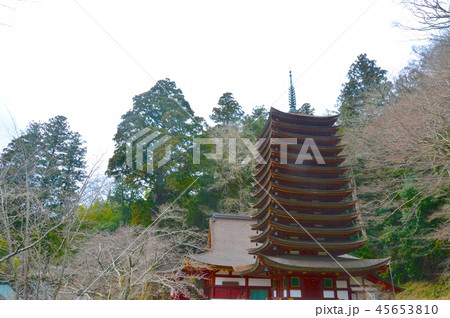 談山神社の「十三重塔」（奈良県桜井市多武峰） 45653810
