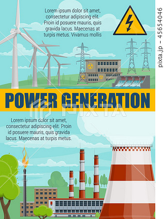 Energy power generation, power plants 45654046