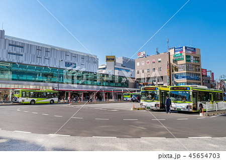 浦和駅東口の風景の写真素材