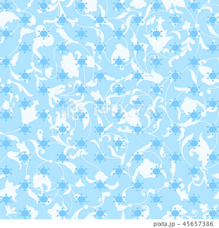 Vector seamless pattern with snowlakes. Christmas background 45657386