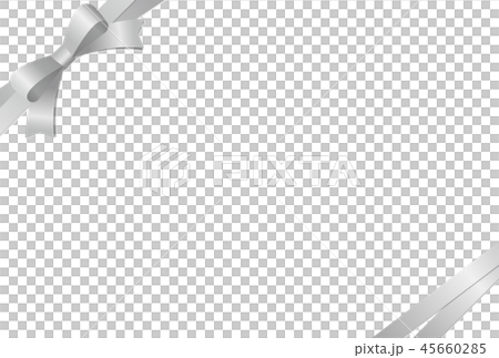Card template with ribbon (Silver) - Stock Illustration [45660285] - PIXTA