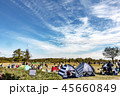 秋の航空祭でのブルーインパルスの飛行風景 45660849