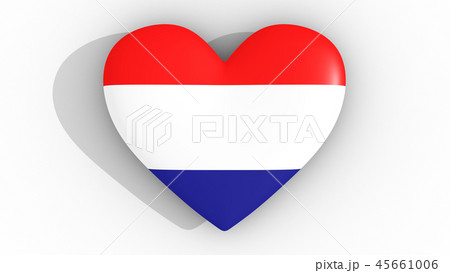 Heart in the colors of Croatia flag, top. Heart in the colors of Croatia flag, top. 45661006