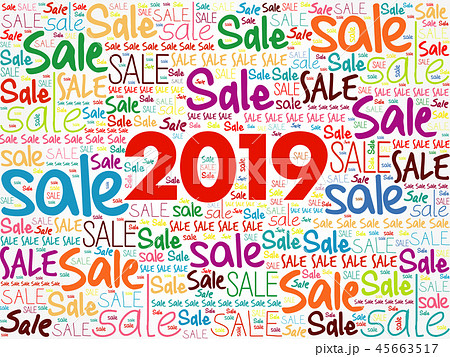 2019 SALE word cloud collage 45663517
