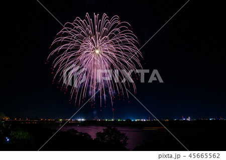 雄物川の花火 45665562