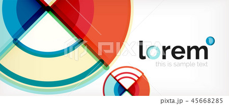 Circle abstract background, bright colorful round geometric shapes Circle abstract background, bright colorful round geometric shapes 45668285