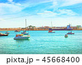 Yachts, boats pier in port resort Torrevieja Spain 45668400