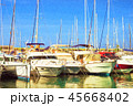 Yachts, boats pier in port resort Torrevieja Spain 45668402