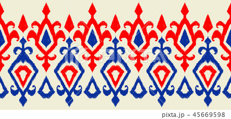 Ikat geometric folklore pattern. Ikat geometric folklore pattern. 45669598