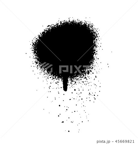 Graffiti grunge spray design element in black and white Graffiti grunge spray design element in black and white 45669821