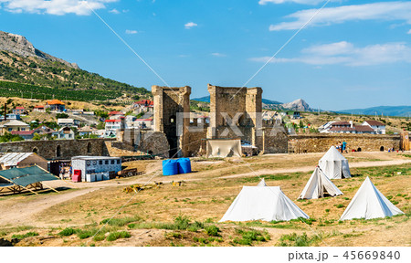 Genoese fortress in Sudak, Crimea 45669840