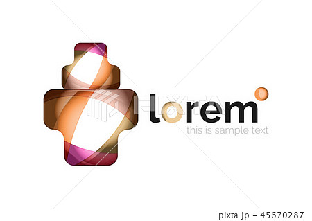 Abstract geometric business icon 45670287