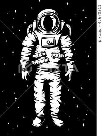 Illustration Of Astronaut Spaceman In Suit のイラスト素材