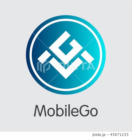 Mobilego - Digital Coin Vector Icon of Cryptographic Currency. Mobilego - Digital Coin Vector Icon of Cryptographic Currency. 45671235